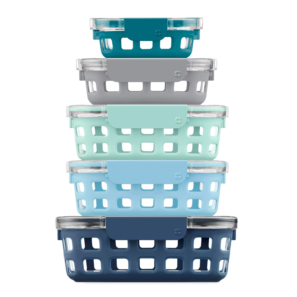 Ello Duraglass 1 cup container with leak-proof lid for on-the-go meals