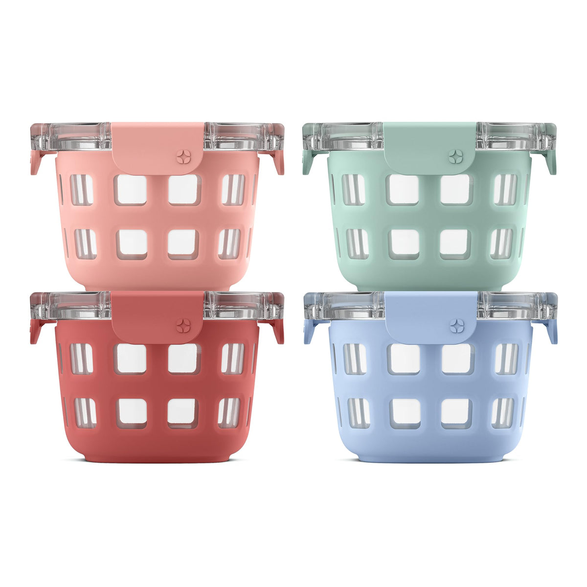 Ello Duraglass 2-cup glass container for on-the-go meals with leak-proof reliability.
