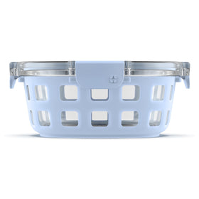 Ello Duraglass 4-cup container with silicone sleeve for durable meal prep.