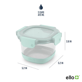 Ello Duraglass container is dishwasher safe and safe in microwave and oven without lids