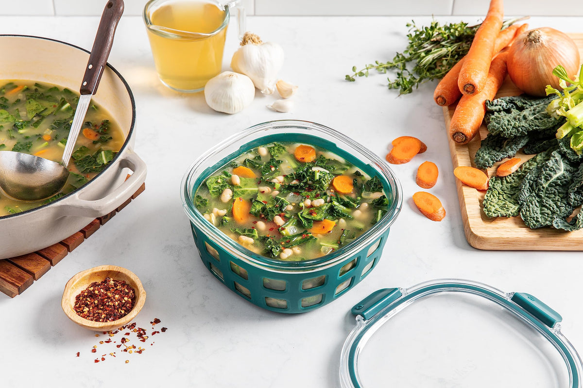 Ello Duraglass all parts are top-rack dishwasher safe for easy cleanup