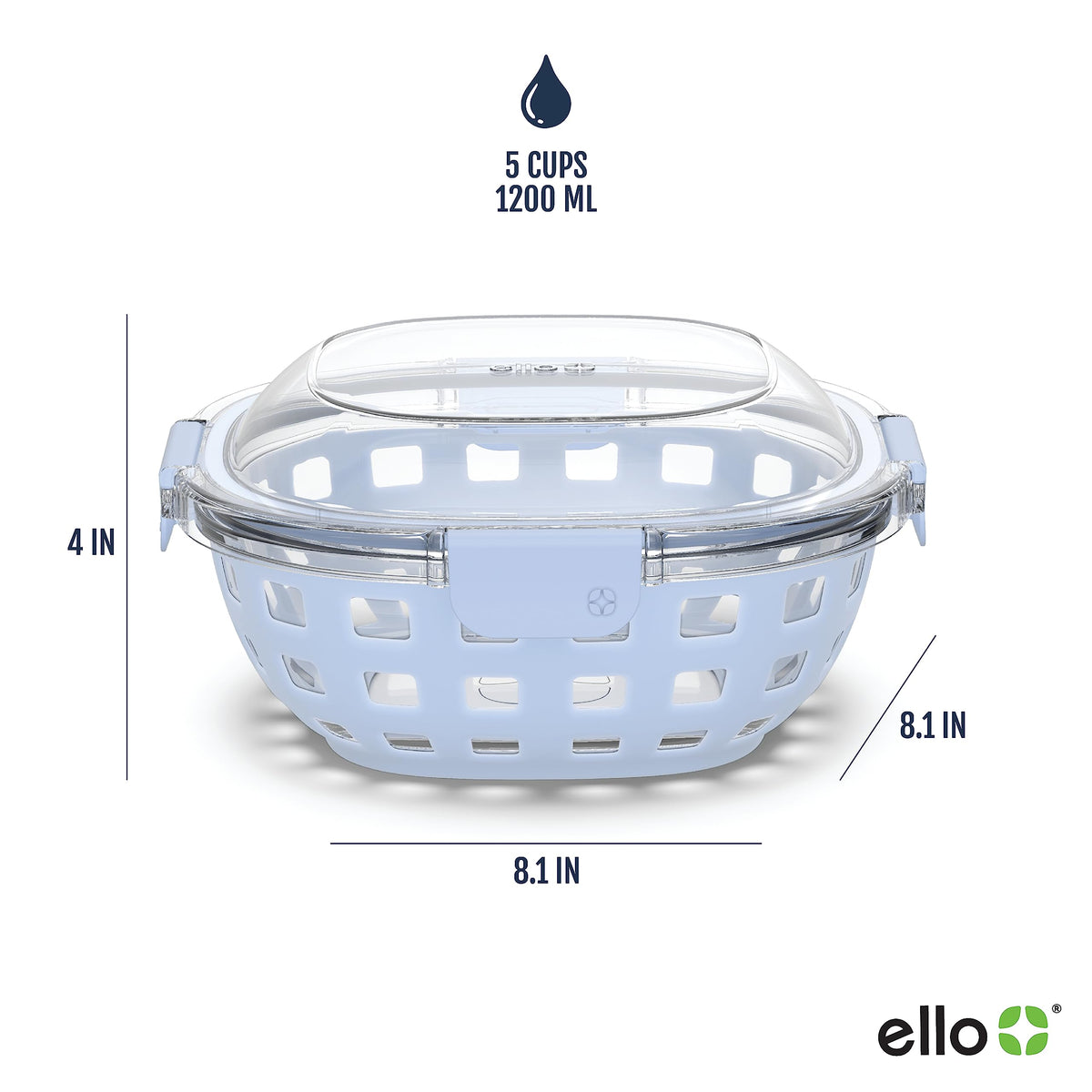 Ello Duraglass silicone sleeve protects glass during travel and adds grip.