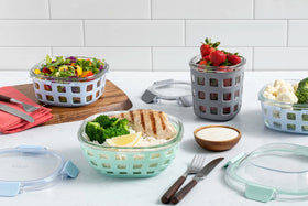 Ello Duraglass oven-safe up to 450°F without lid.