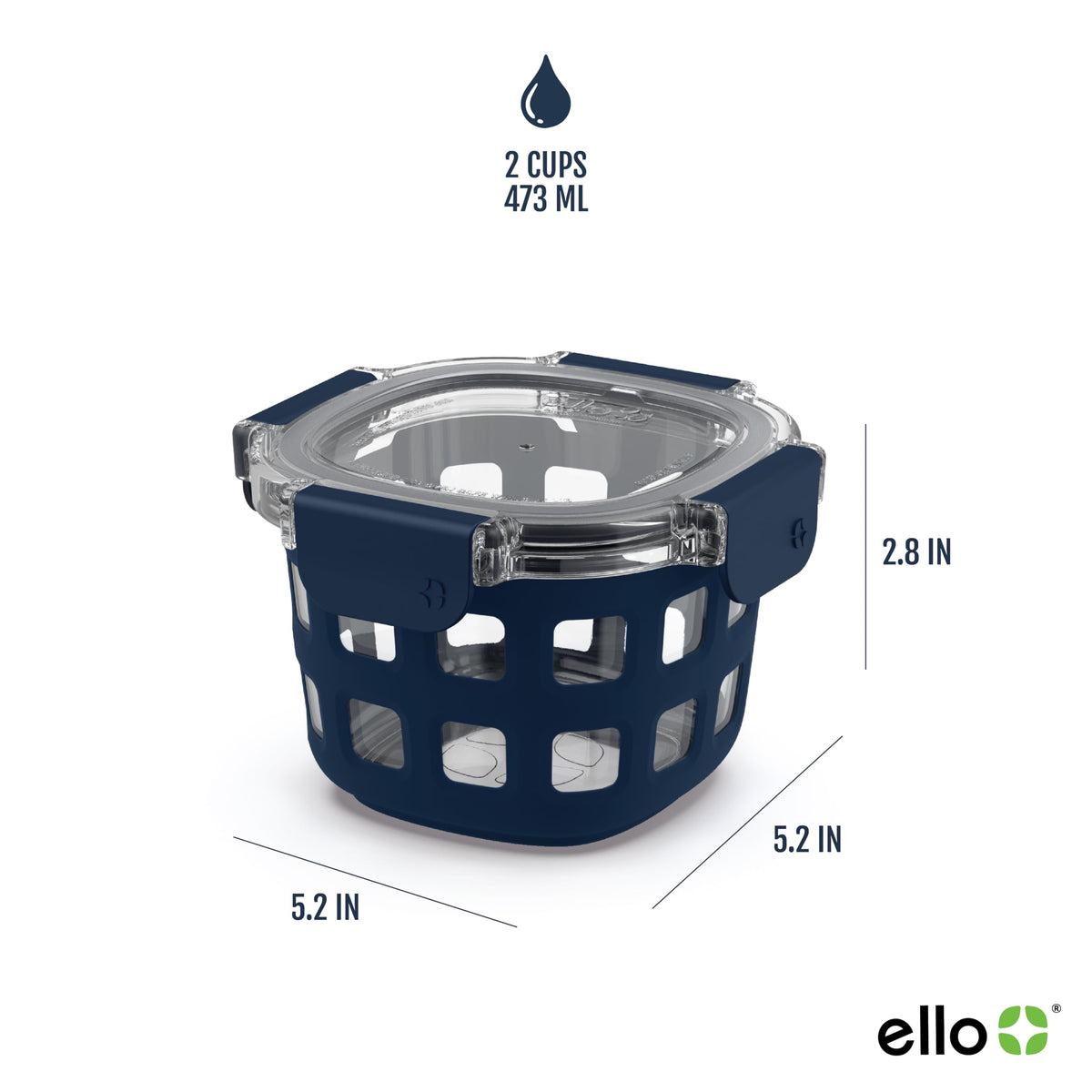 Ideal for overnight oats and yogurt, the 2-cup Duraglass container simplifies meal prep.