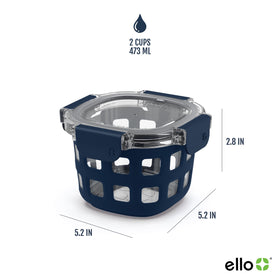 Ideal for overnight oats and yogurt, the 2-cup Duraglass container simplifies meal prep.