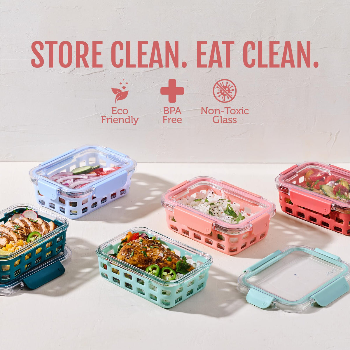 Ello Duraglass with protective silicone sleeve prevents chips during transport.
