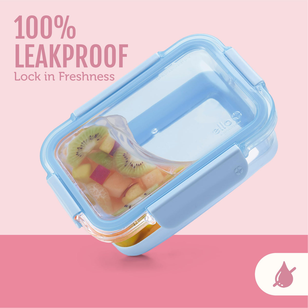 Ello Duraglass containers are top-rack dishwasher safe for easy cleaning.