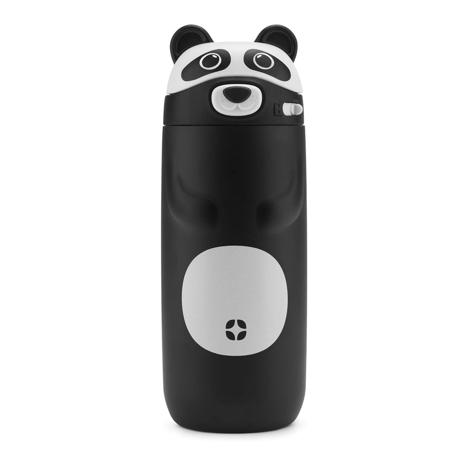 Ello Ellies Panda Bottle with insulated body for cold drinks on the go.