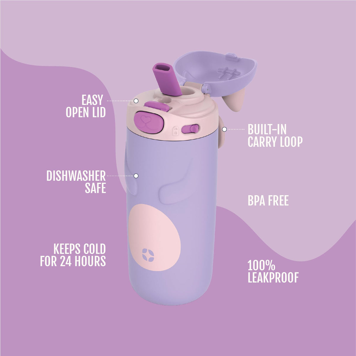 Ello Ellies unicorn-shaped bottle inspires hydration during play.