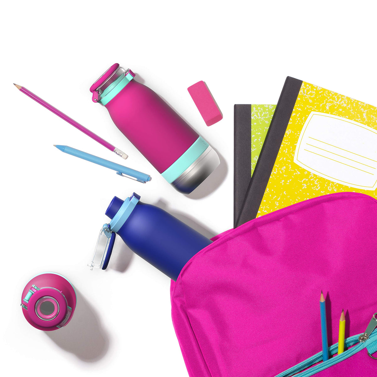 Ello Emma fits most car cup holders for school and sports.