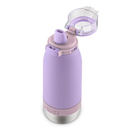 Ello Emma 14oz bottle lid and straw are dishwasher safe for quick cleanup.