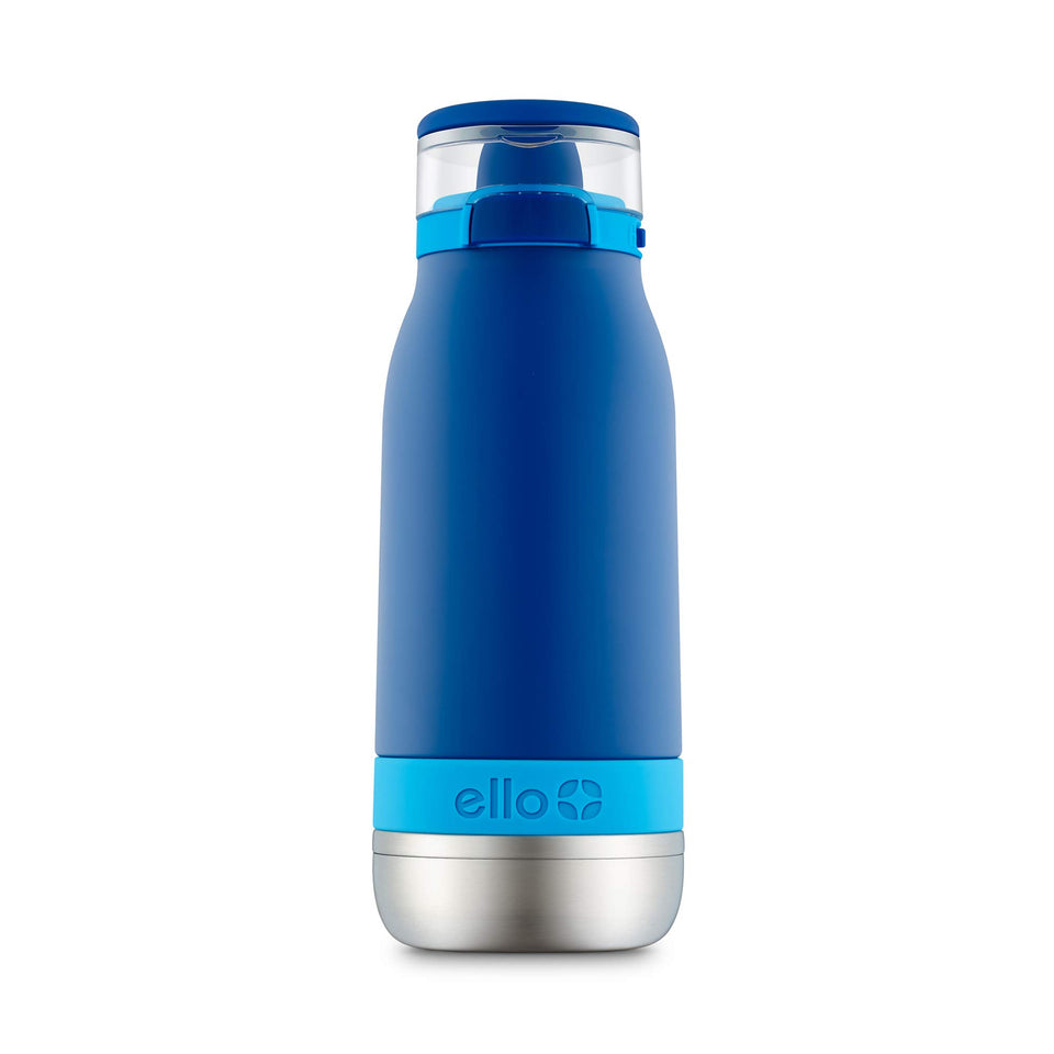 Ello Emma 14oz bottle with leak-proof lid keeps drinks secure during school.