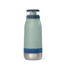Ello Emma 14oz Seaside bottle front view showing insulated body and color