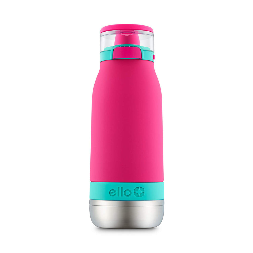Ello Emma 14oz bottle with vacuum insulation keeps drinks cold for hours.