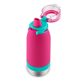 Ello Emma cup-holder friendly design fits most car cups for travel.