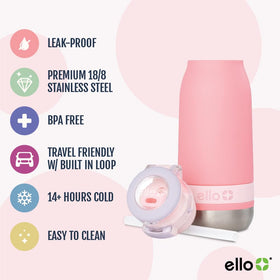 Ello Emma cup-holder-friendly design fits standard car cup holders.