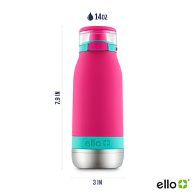 Ello Emma silicone straw minimizes spills and stays clean between uses.