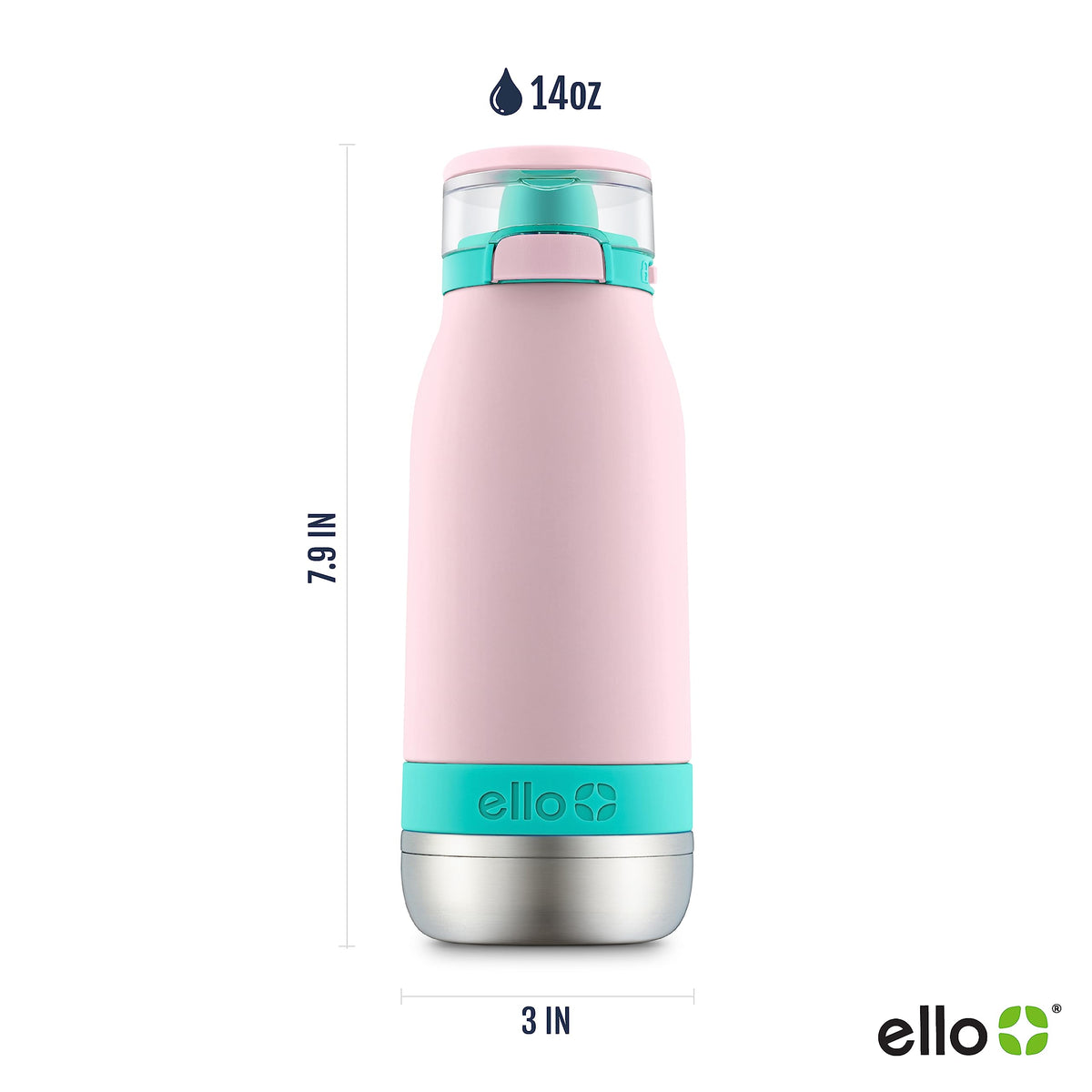 Ello Emma straw: silicone spout stays clean and minimizes spills.