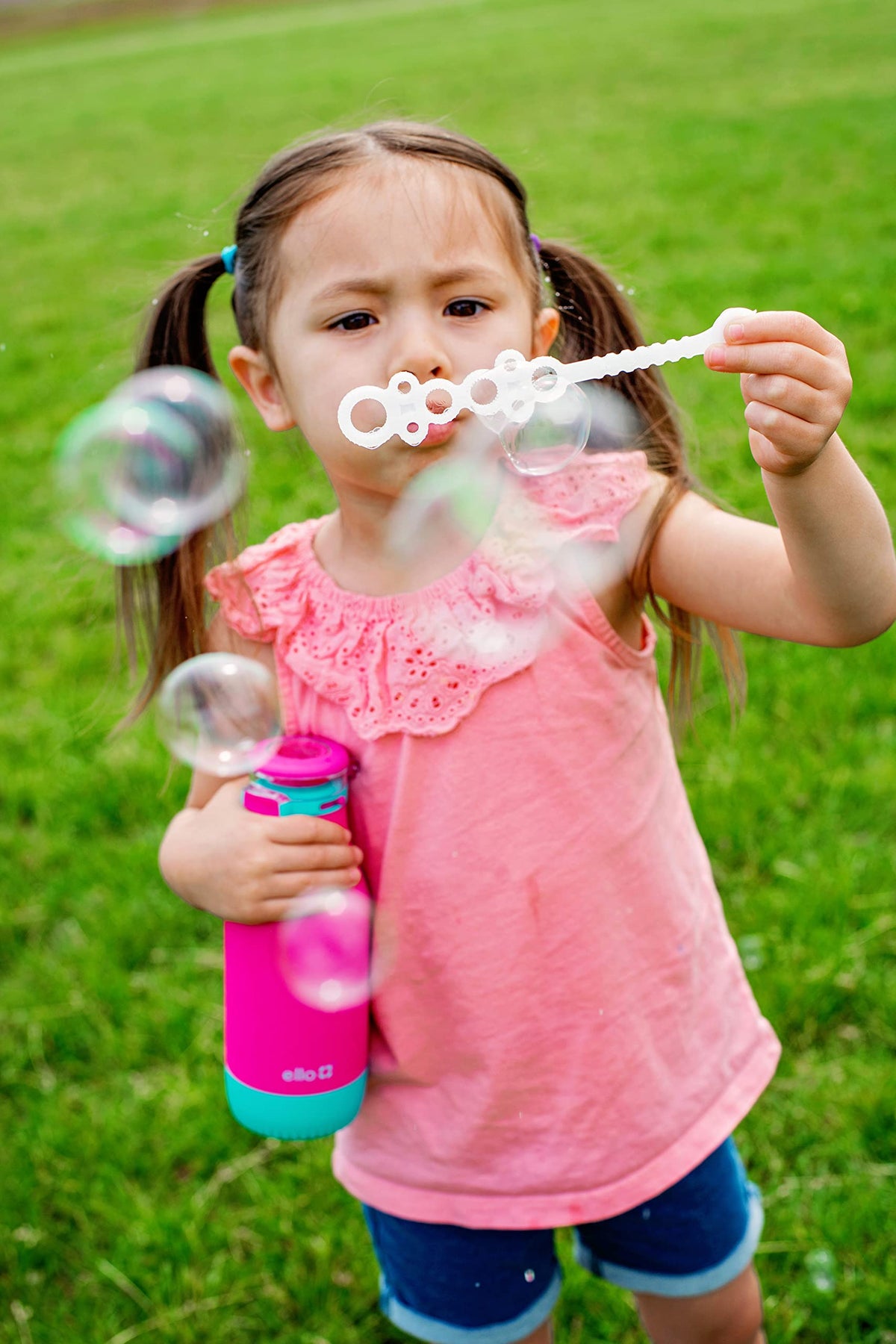 Ello Emma Tropical Pink finish adds a bright, kid-friendly look.