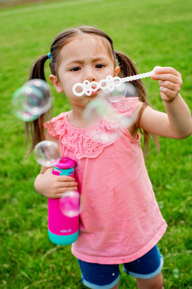 Ello Emma Tropical Pink finish adds a bright, kid-friendly look.