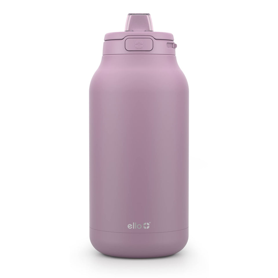 Ello Hydra 64oz bottle with closed lid for spill-free transport.
