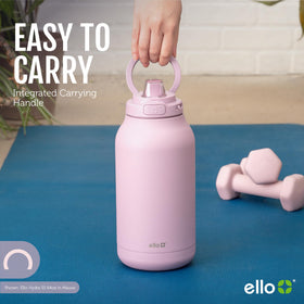 Ello Hydra 64oz bottle double wall insulation keeps drinks cold longer