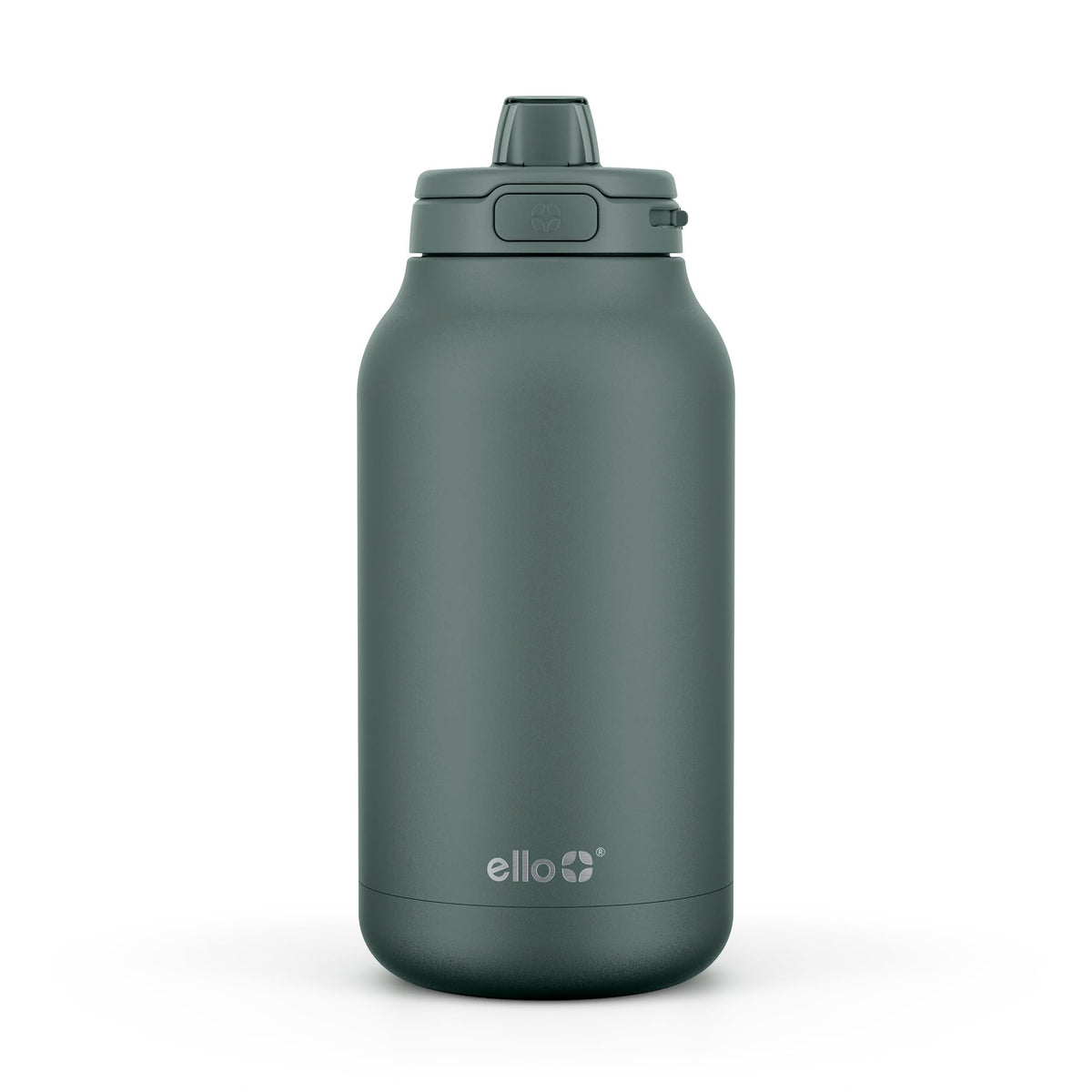 Ello Hydra 64oz bottle front view shows rugged insulated design for all-day hydration.