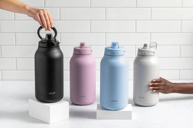 Ello Hydra 64oz bottle with one touch flip lid for clean sipping