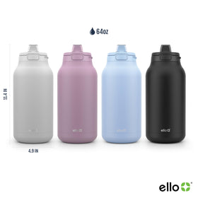 Ello Hydra 64oz bottle wide mouth makes filling and ice addition simple