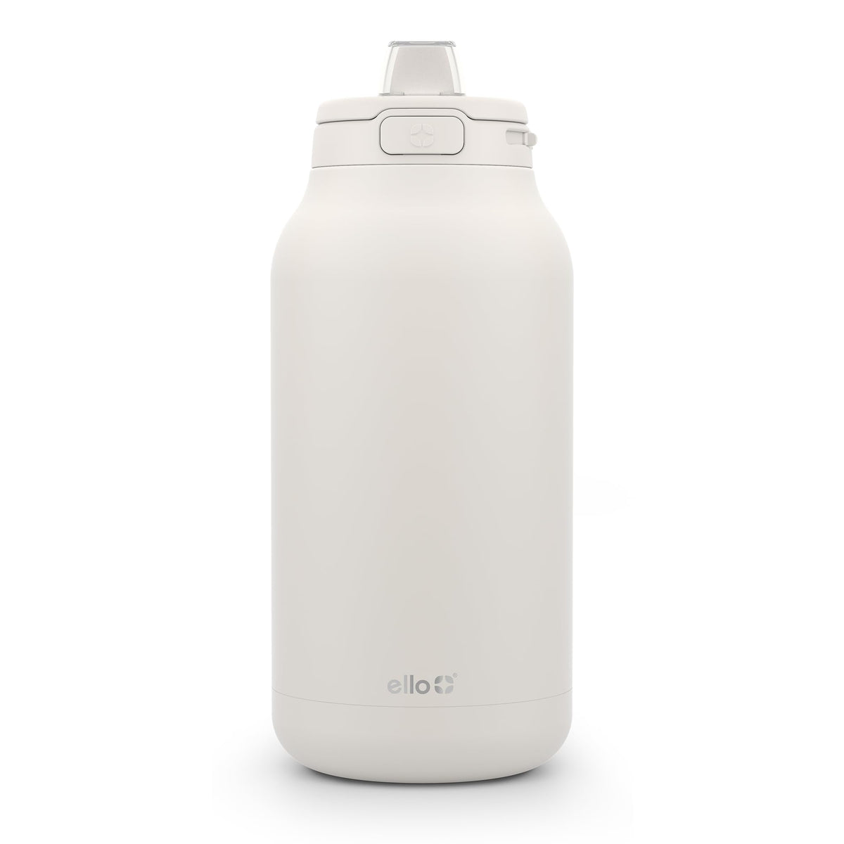 Ello Hydra 64oz water bottle lid keeps drink covered and clean.