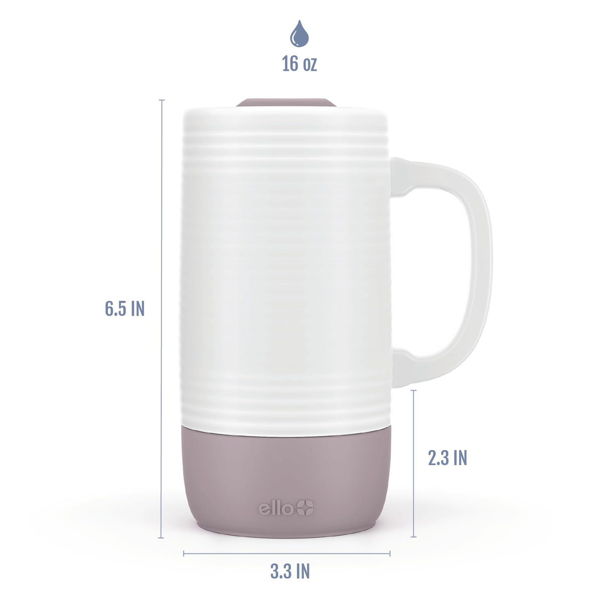 Ello Jane built-in silicone coaster protects surfaces with style