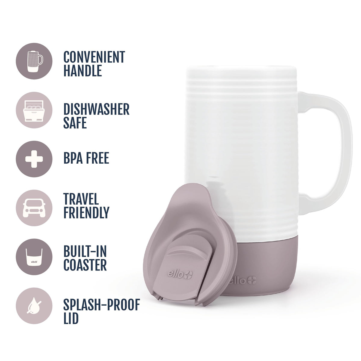 Ello Jane ergonomic built-in handle offers a secure grip
