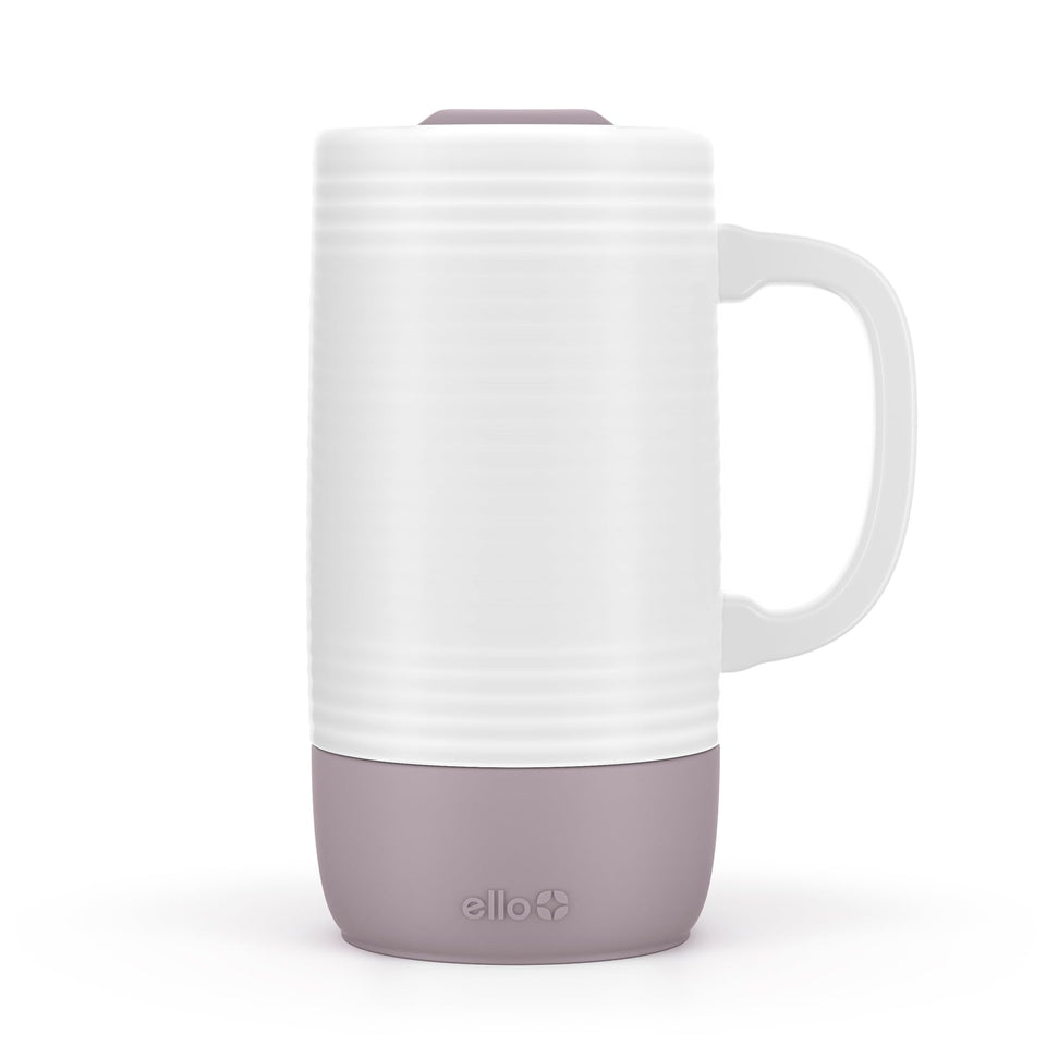 Ello Jane 18oz ceramic travel mug with handle for easy on-the-go sipping