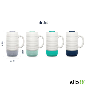 Ello Jane built-in-coaster-base protects surfaces while sipping.
