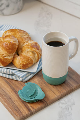 Ello Jane splash-resistant slider lid for spill-free sipping on the go
