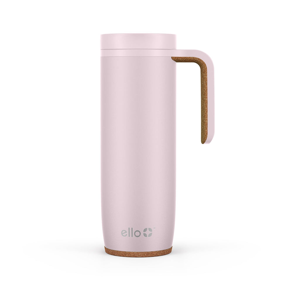 Ello Magnet 18oz travel mug with handle seen for easy on-the-go grip and daily use
