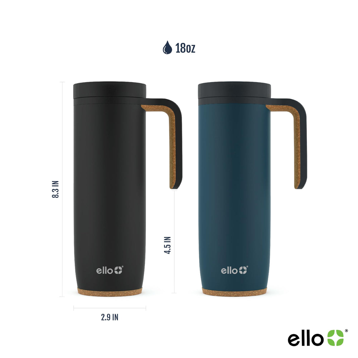 Ello Magnet leak-proof slider lid seals to prevent spills