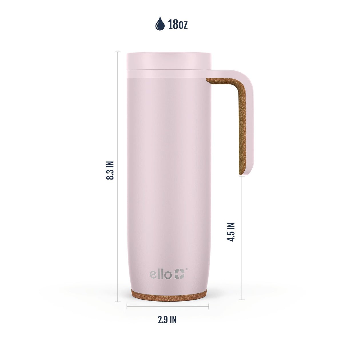Ello Magnet in use on the go for hot or cold drinks