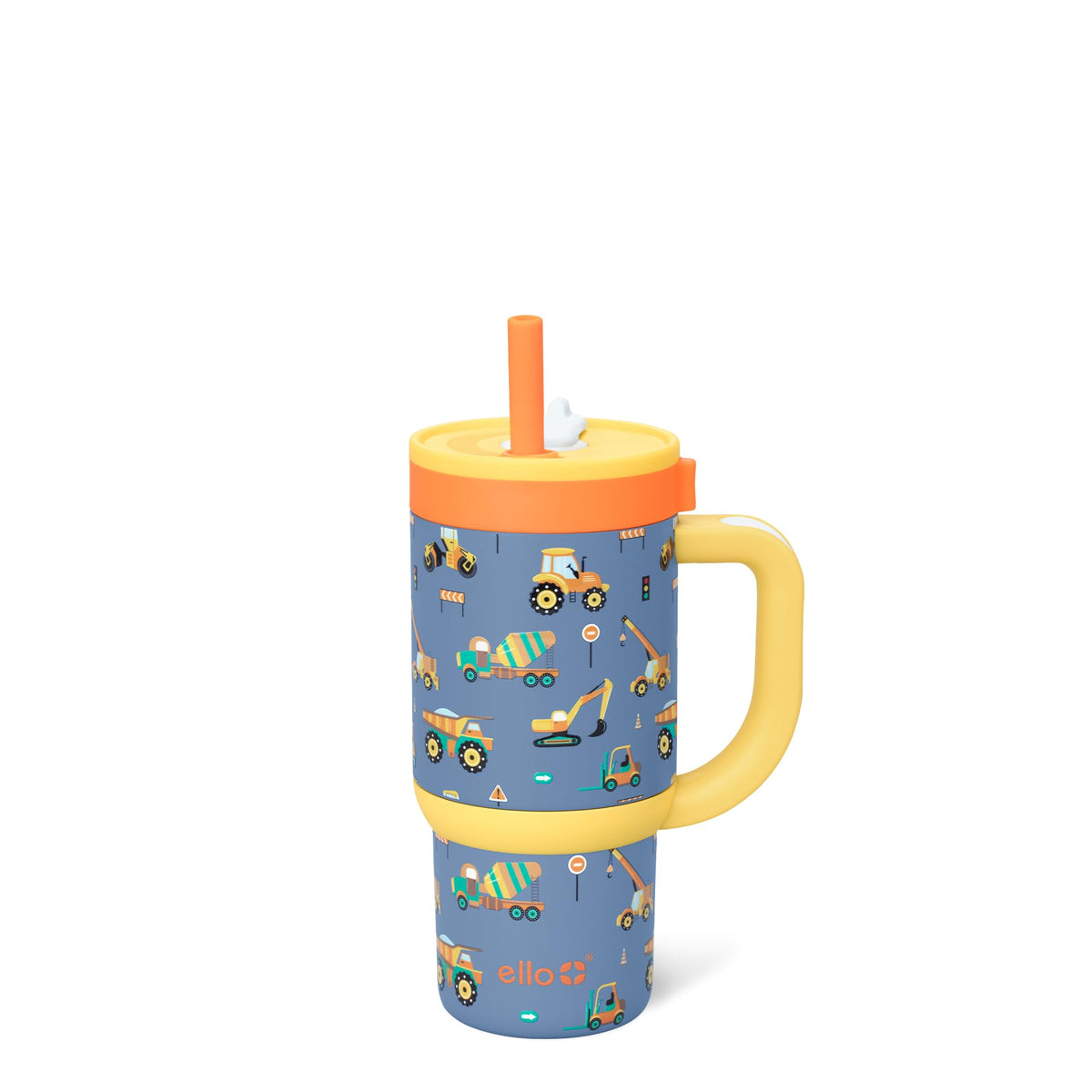 Ello Oasis 14oz toddler tumbler with handle, easy grip for small hands and on-the-go hydration.