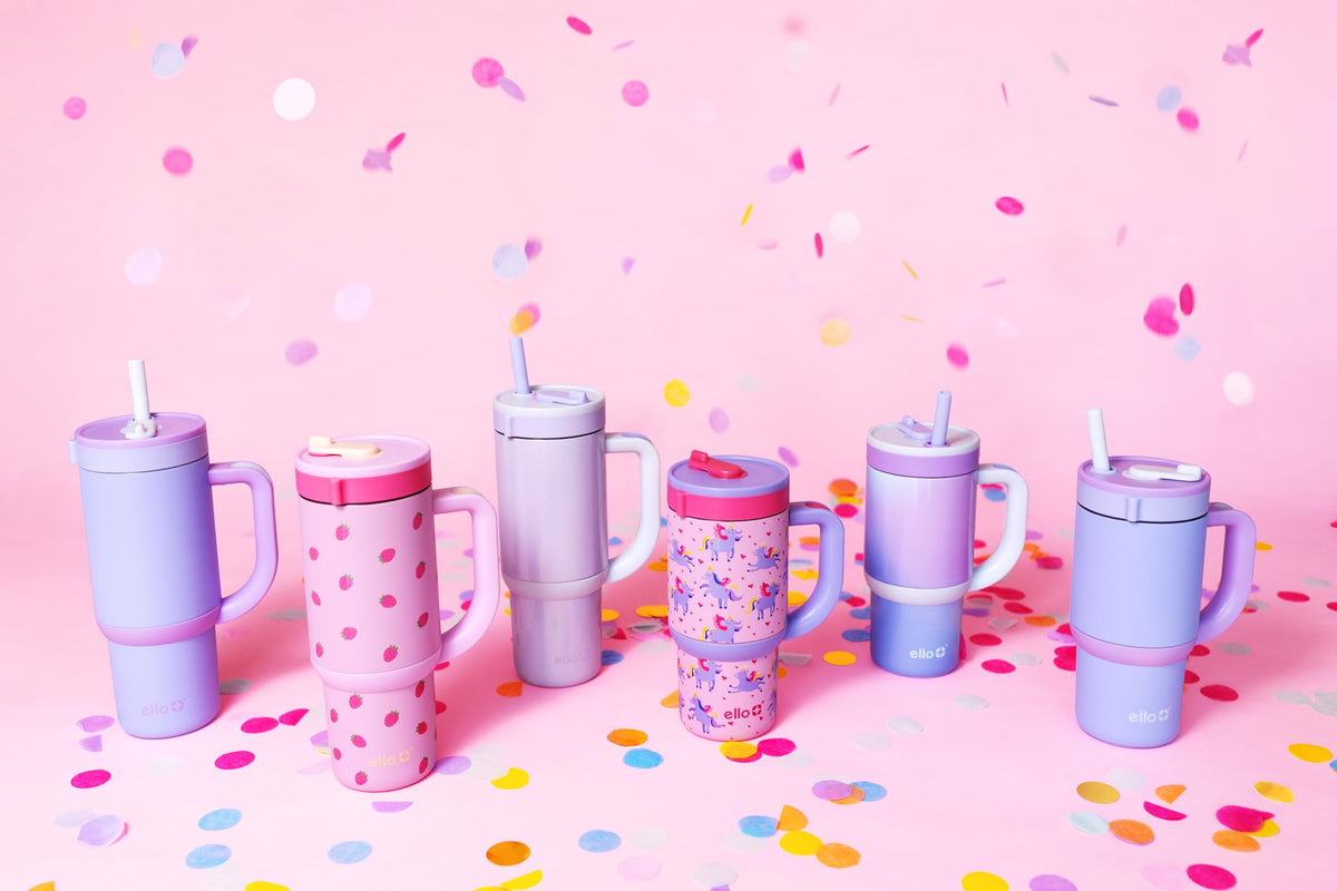 Ello Oasis 14oz tumbler is easy to clean after snacks and playtime