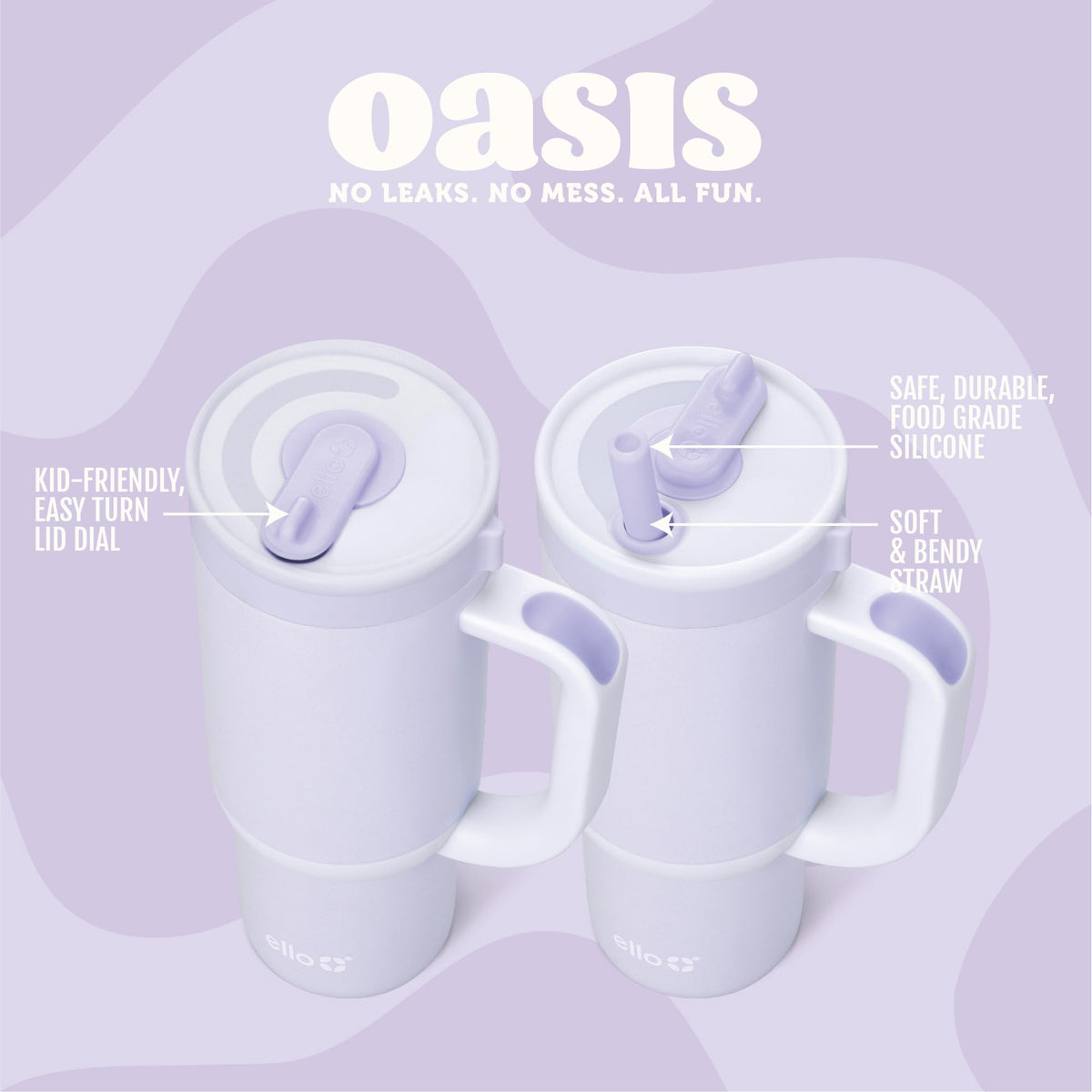 Ello Oasis is dishwasher-safe for quick cleanup after meals.