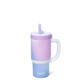 Ello Oasis 14oz tumbler with handle for easy grip on the go.