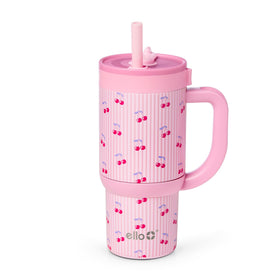 Ello Oasis 14oz tumbler with leakproof lid for mess-free backpacks.