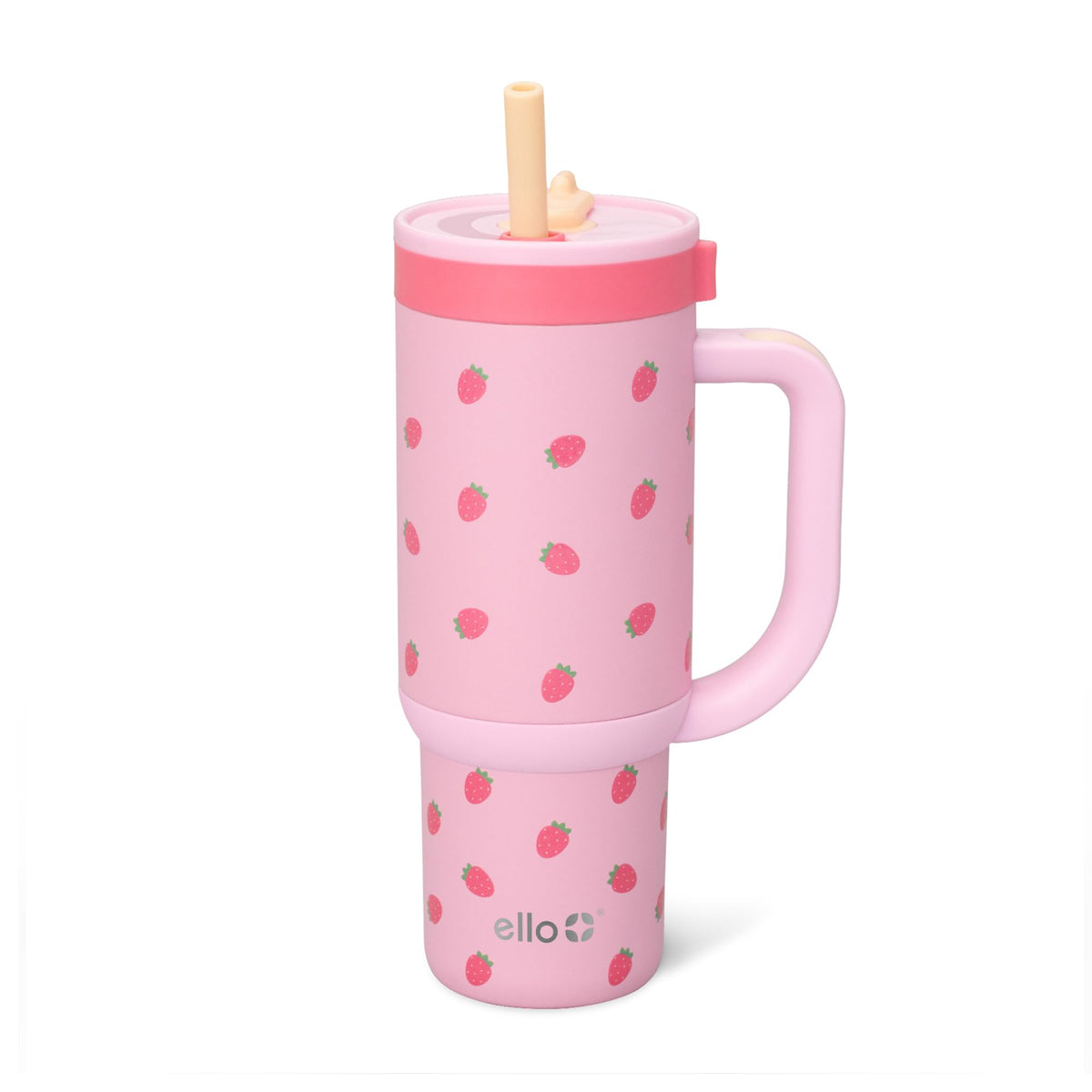 Ello Oasis 18oz bottle with handle, ideal for school hydration.