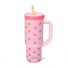 Ello Oasis 18oz bottle with handle, ideal for school hydration.