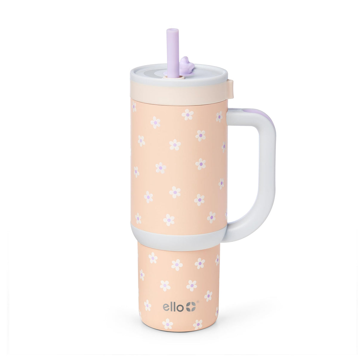 Ello Oasis 18oz tumbler with leak-proof straw keeps bags spill-free