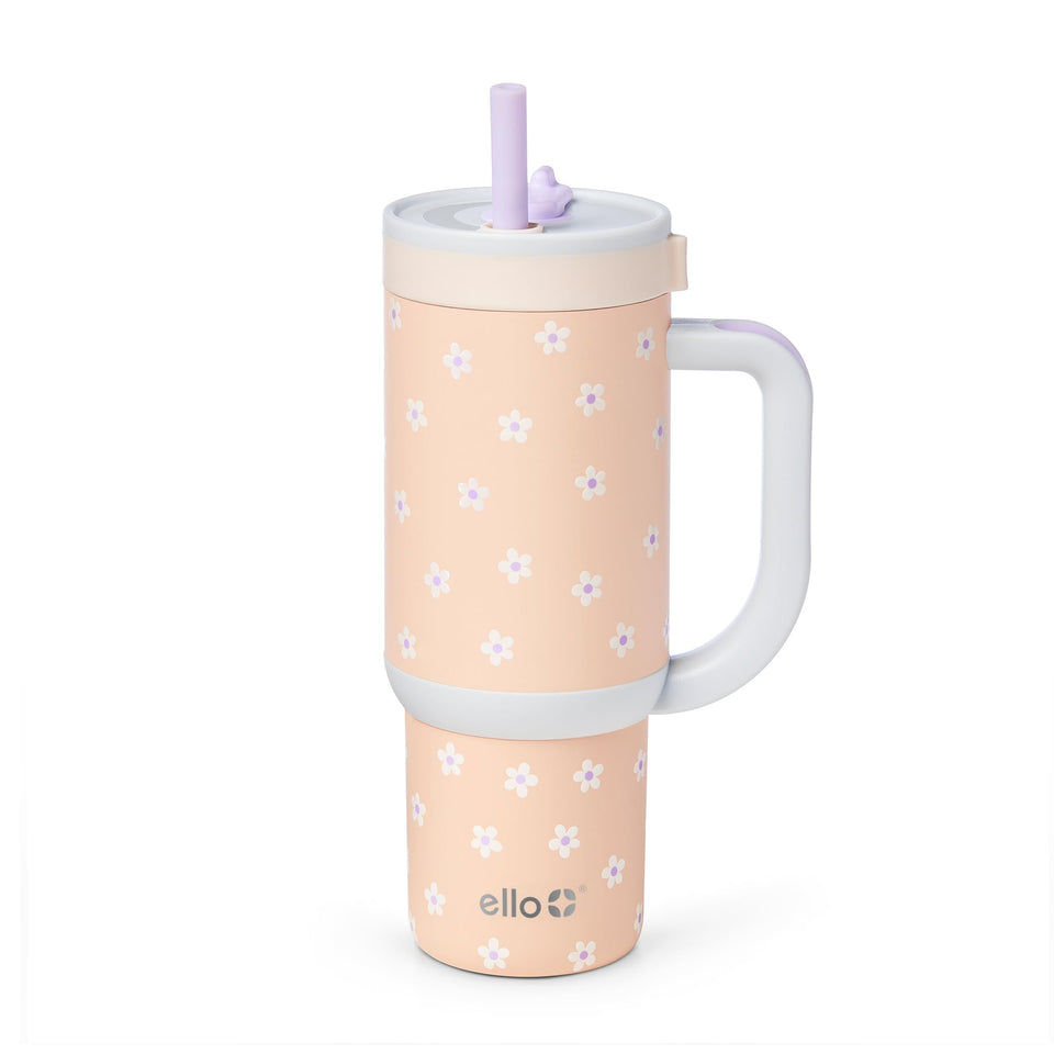 Ello Oasis 18oz tumbler with leak-proof straw keeps bags spill-free