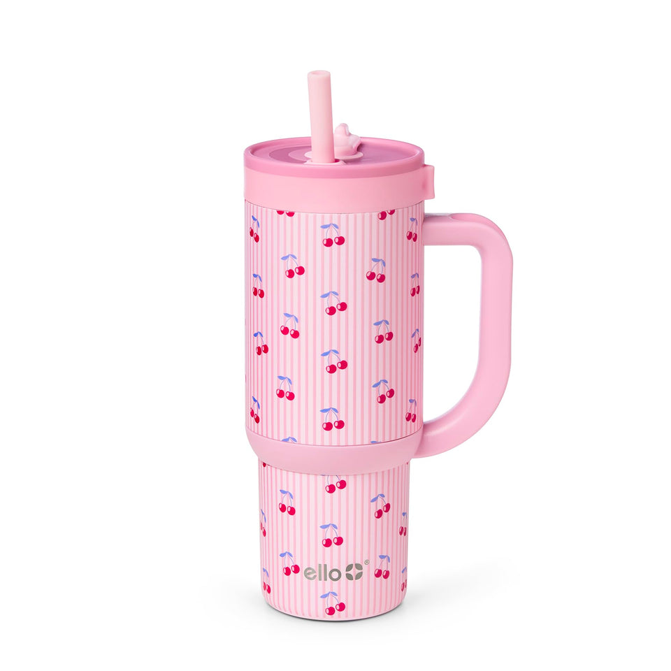 Ello Oasis 18oz leak-proof tumbler for backpacks and travel.