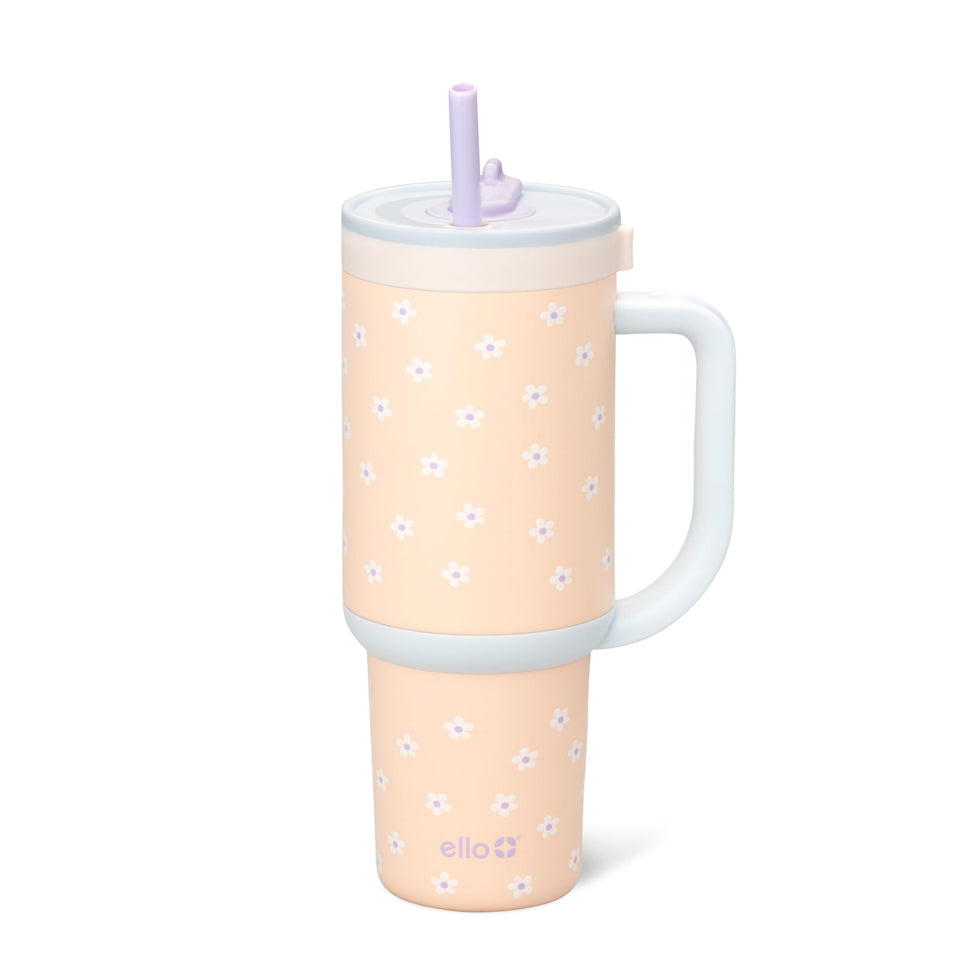 Ello Oasis 30 oz tumbler with handle for easy transport and on-the-go hydration.