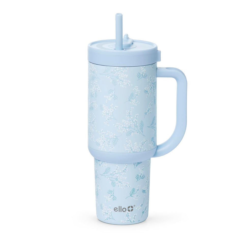 Ello Oasis 30 oz tumbler with handle for easy on-the-go hydration.
